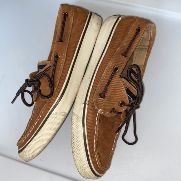 🛍️4/$20🛍️ Sperry Top Siders Brown Corduroy Boat Shoes - Picture 6 of 10